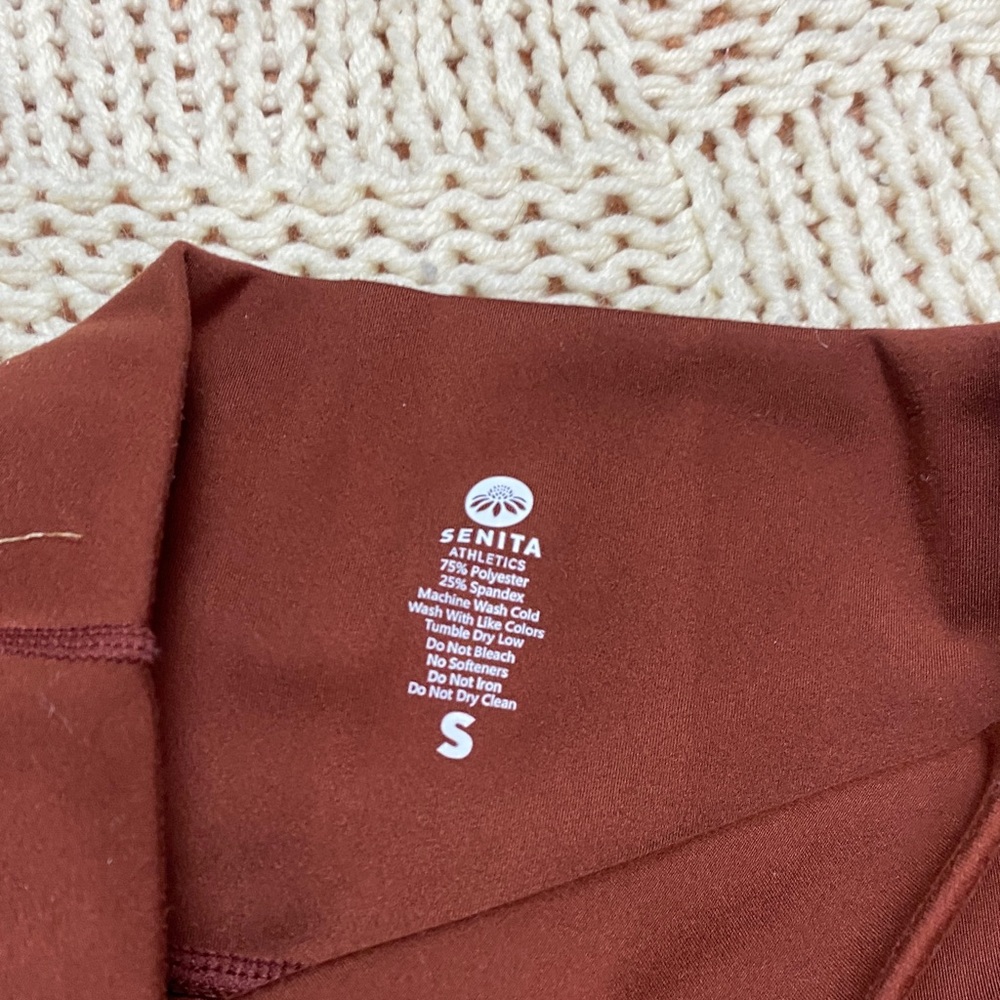 Senita Maroon Top and Leggings Workout Set Size S - Picture 9 of 11